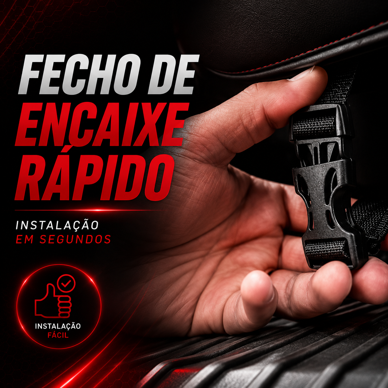 Encaixe e fecho rápido