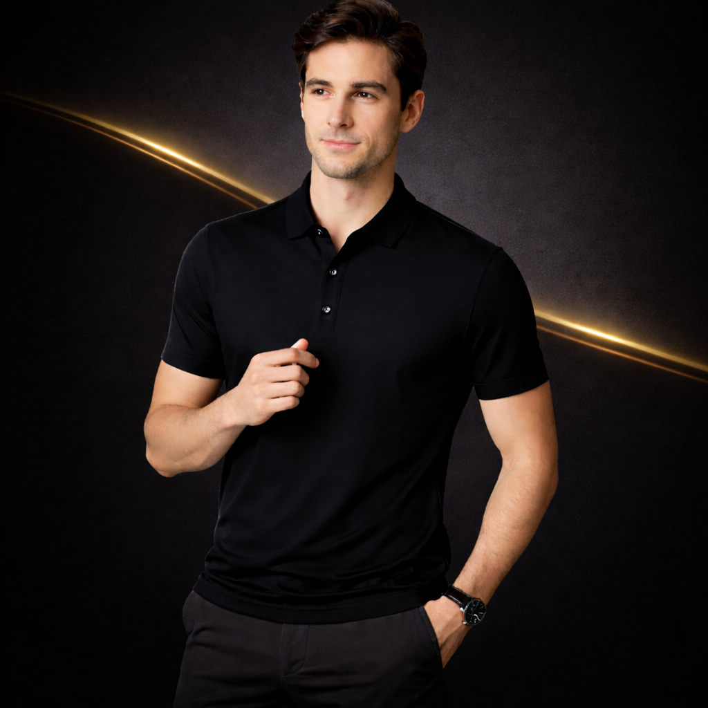 Modelo usando Polo Elegant Veronni